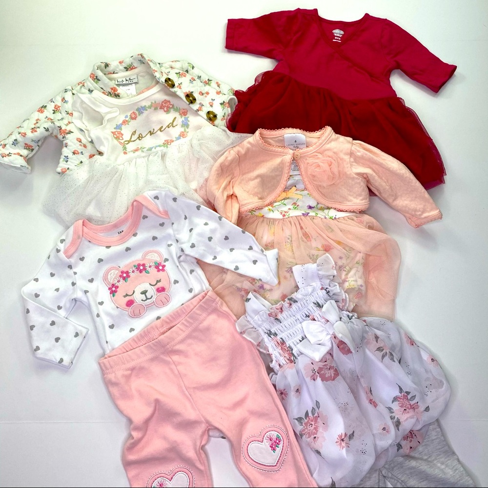 BUNDLE: Baby Girls Clothes - 0-3 Months